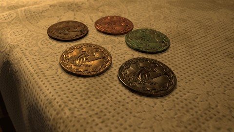 Set di 5 monete e modalità Manicomio