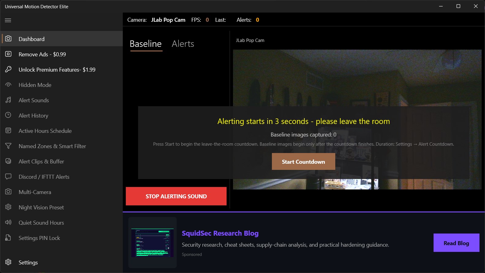 Universal Motion Detector Elite screenshot