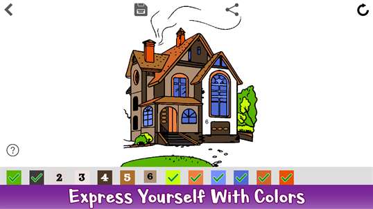 House Color by Number: Adult Coloring Book screenshot 4