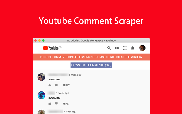 Youtube Comment Scraper
