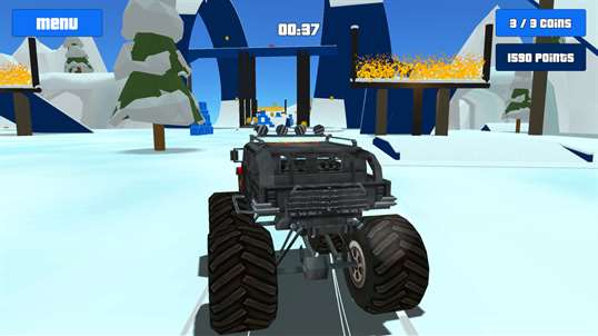 Baby Monster Truck Ice Racing screenshot 2