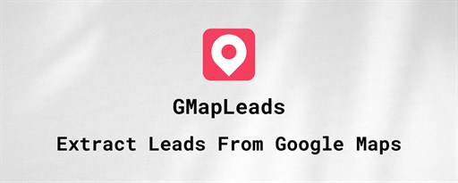 GMapLeads - Google Maps Extractor marquee promo image