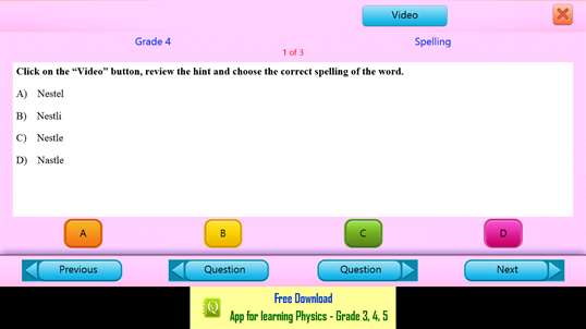 QVprep Lite Learn English Grade 4 screenshot 2