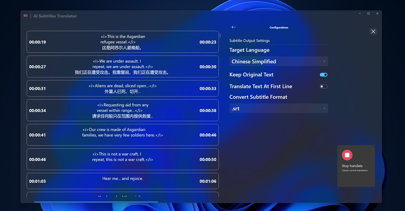 #3. AI Subtitle Translator (Windows) Von: parmata