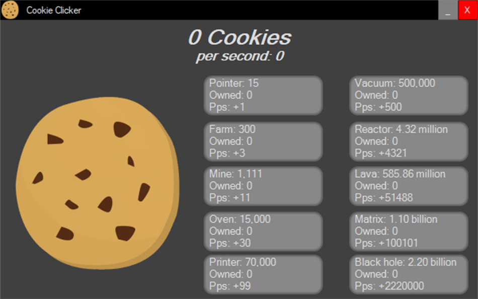 Cookie Clicks (Windows) Tekijänä: Roast247