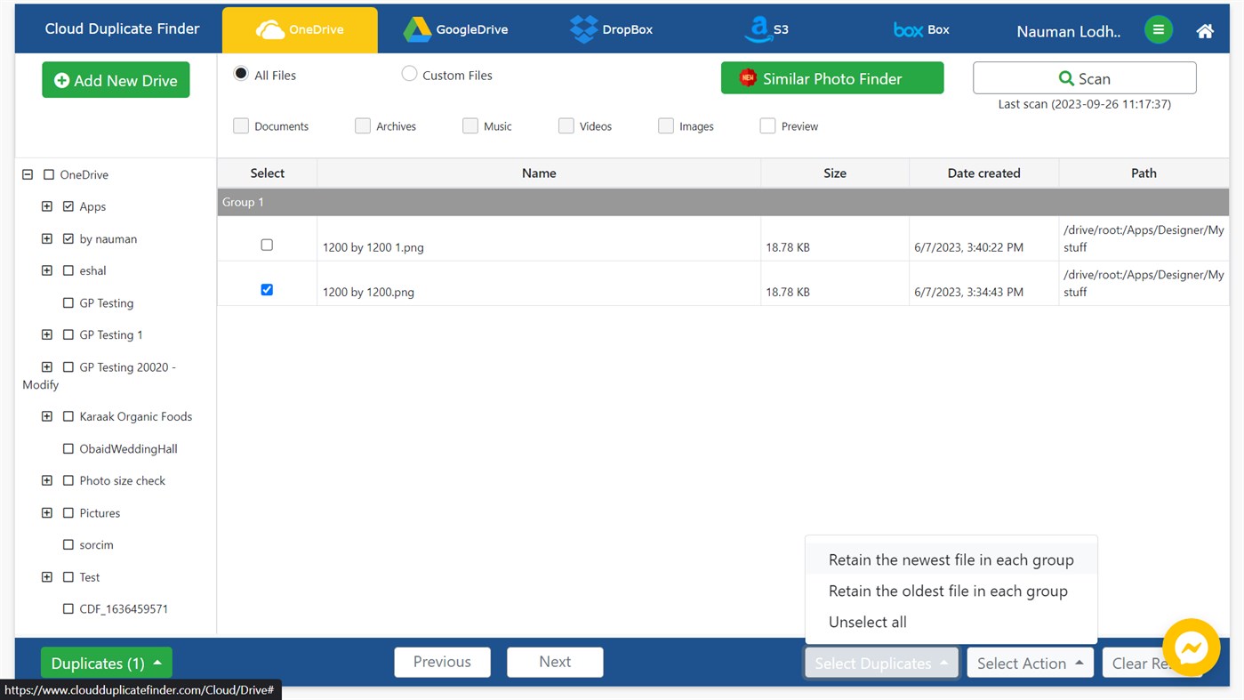 #2. Sorcim Cloud Duplicate Finder (Windows) By: Sorcim Technologies (pvt) Ltd.