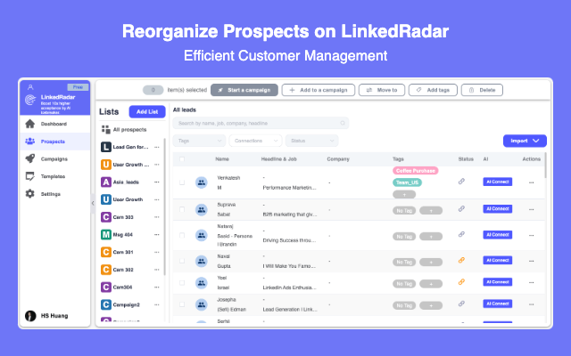 LinkedRadar - AI Lead Generator For LinkedIn™