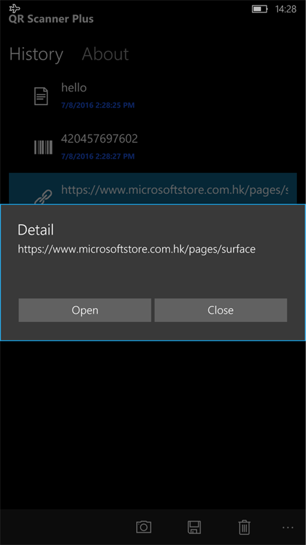 #3. QR Scanner Plus (Windows) Bởi: KKStephen
