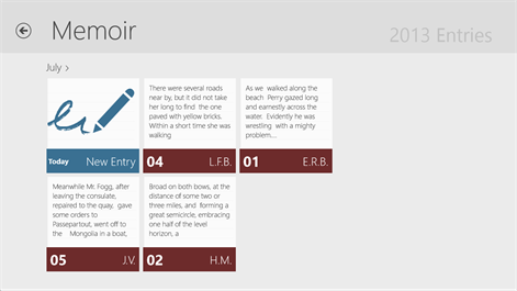myMemoir Screenshots 2