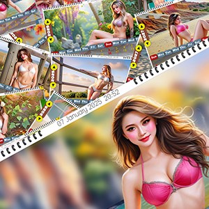 Premium Bikini Asian Beauties Calendar[HD+]