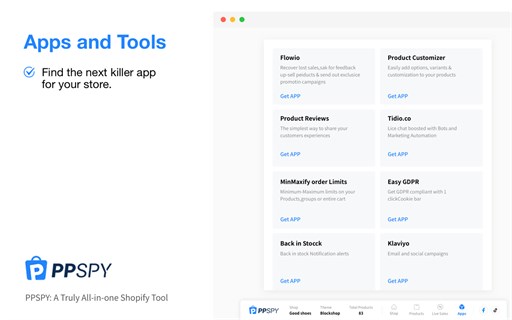 PPSPY - Top Shopify Analytics & Dropshipping Tool