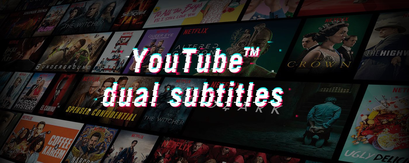 YouTube™ bilingual subtitles promo image