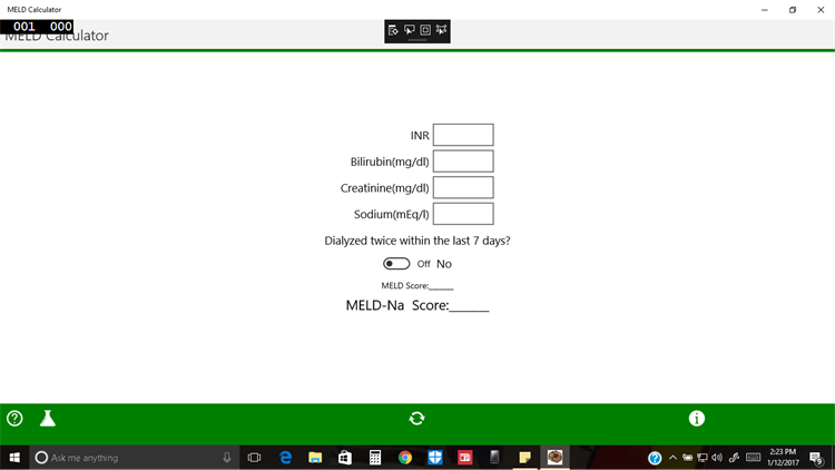 MELD Calculator - PC - (Windows)