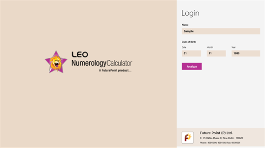 Leo Numerology Calculator screenshot 1
