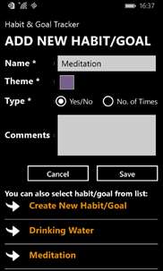 Habit & Goal Tracker screenshot 3