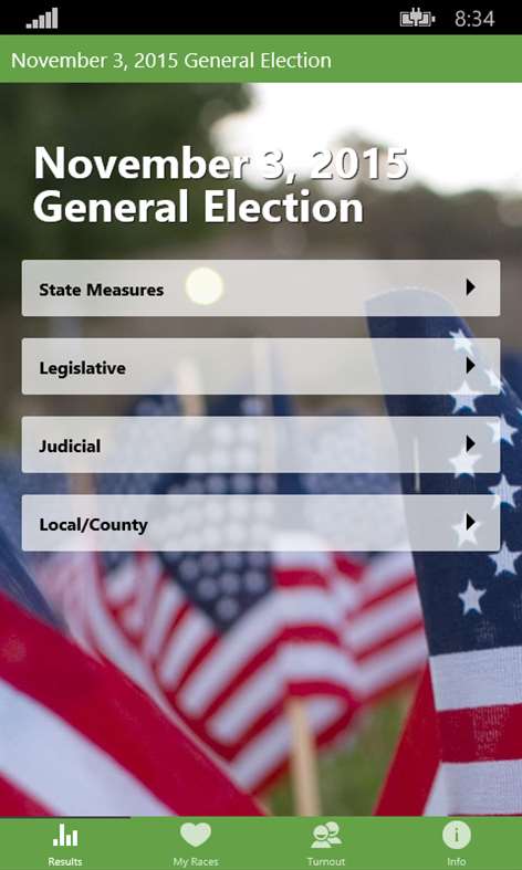 WA State Election Results Screenshots 1