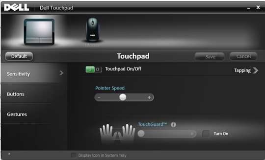 Dell Touchpad Settings screenshot 1