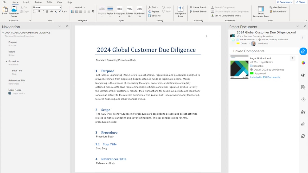 Snapshot 6 of Quark Publishing for Enterprise Documentation (SaaS)