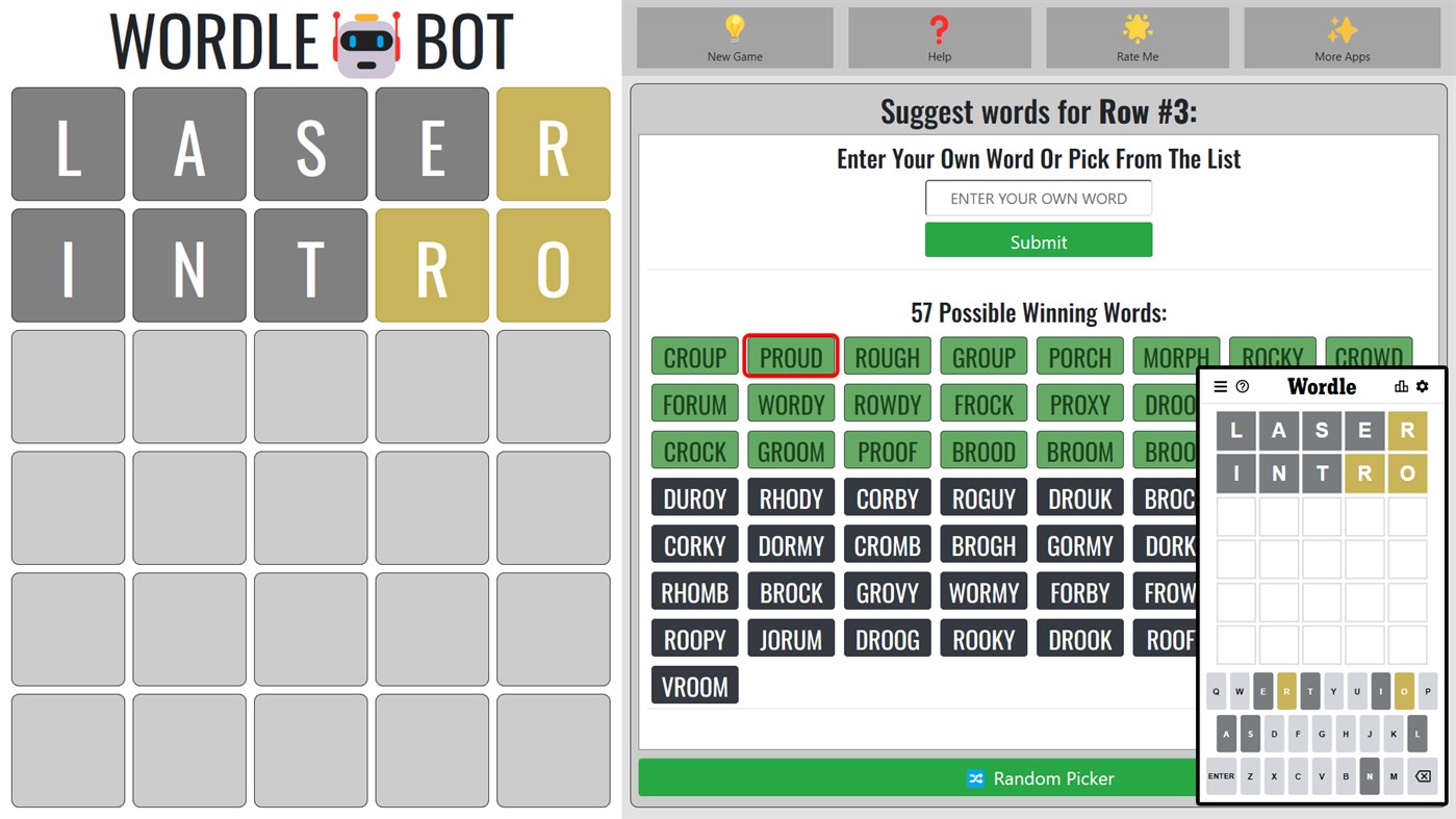 #4. Wordle Bot (Windows) Podle: My App Catalog LLC