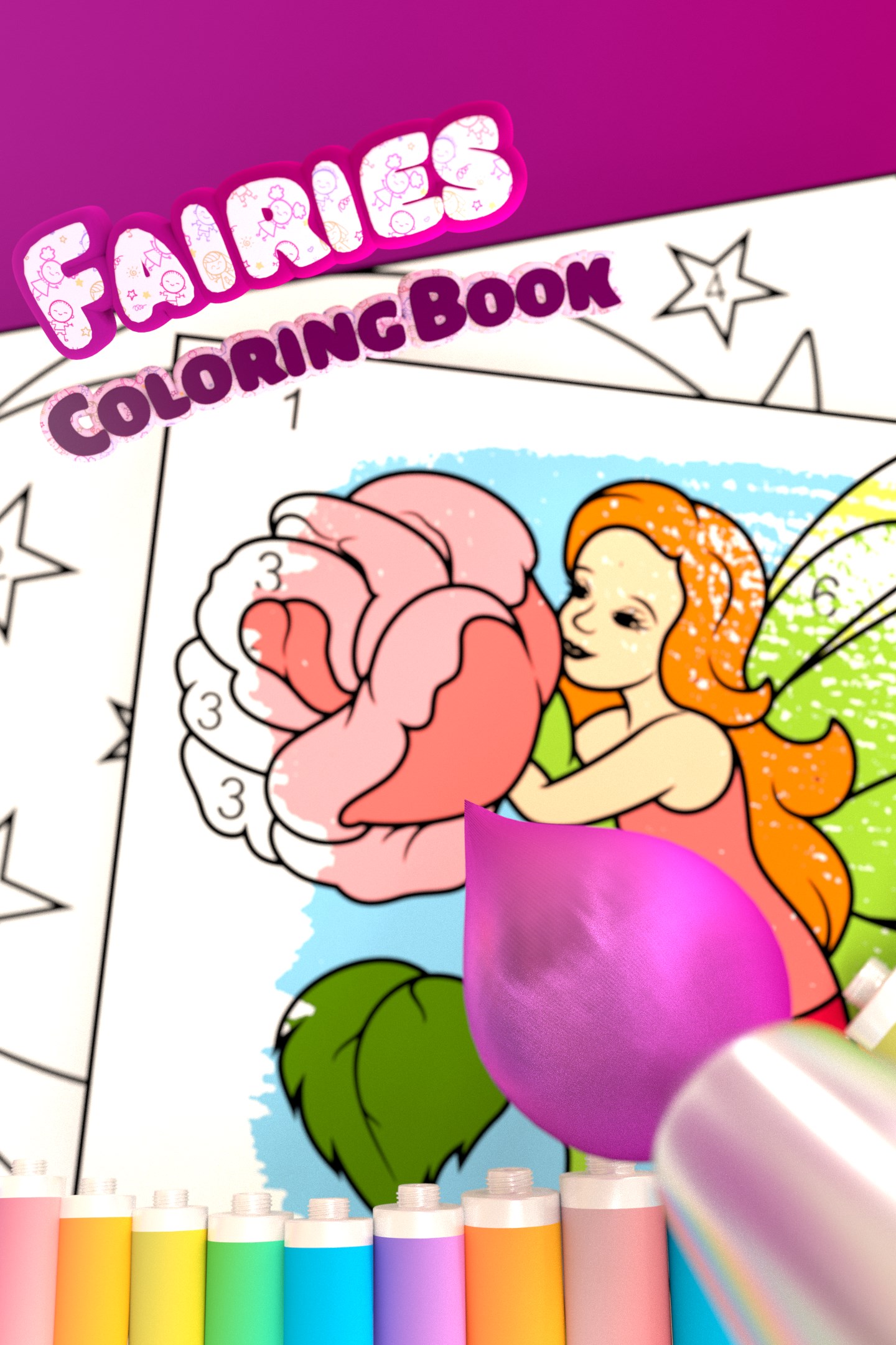 Fairies Coloring Book