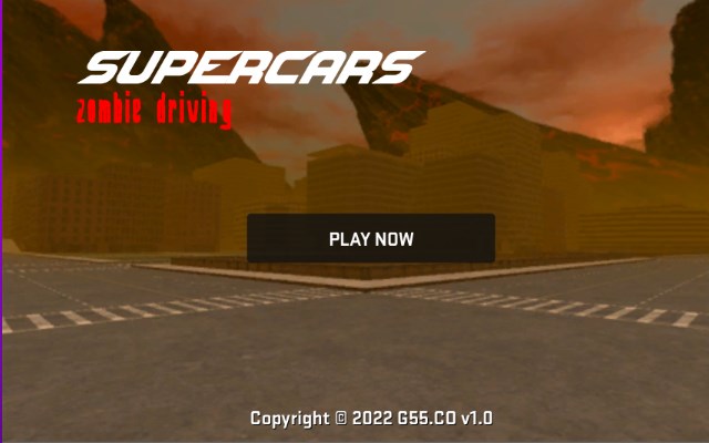 Supercars Zombie Driving Game