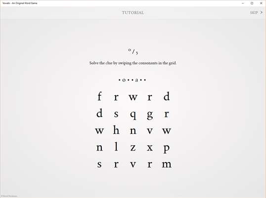 Vowels - An Original Word Game screenshot 2