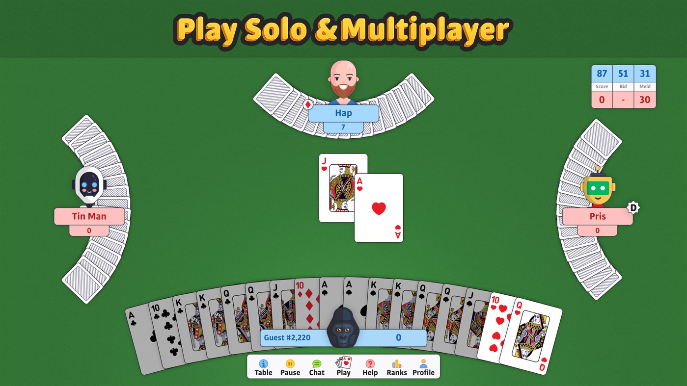 Double Deck Pinochle ‣ (by Online Solitaire) - (Windows Games) — AppAgg