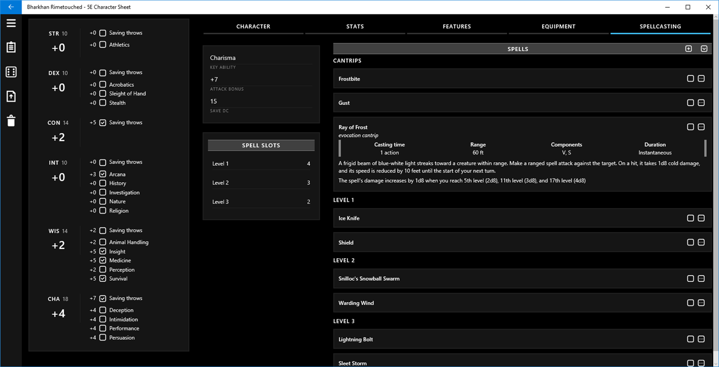 #8. 5E Character Sheet (Windows) 来自: Habitual Indolence