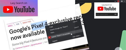 Lazy Search on Youtube marquee promo image