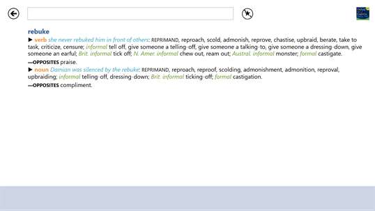 Oxford Dictionary of English and Thesaurus screenshot 5