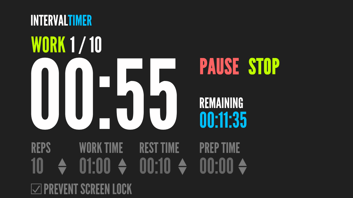 Interval Timer by Jalex for Windows 10
