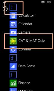 CAT & MAT Quiz screenshot 1