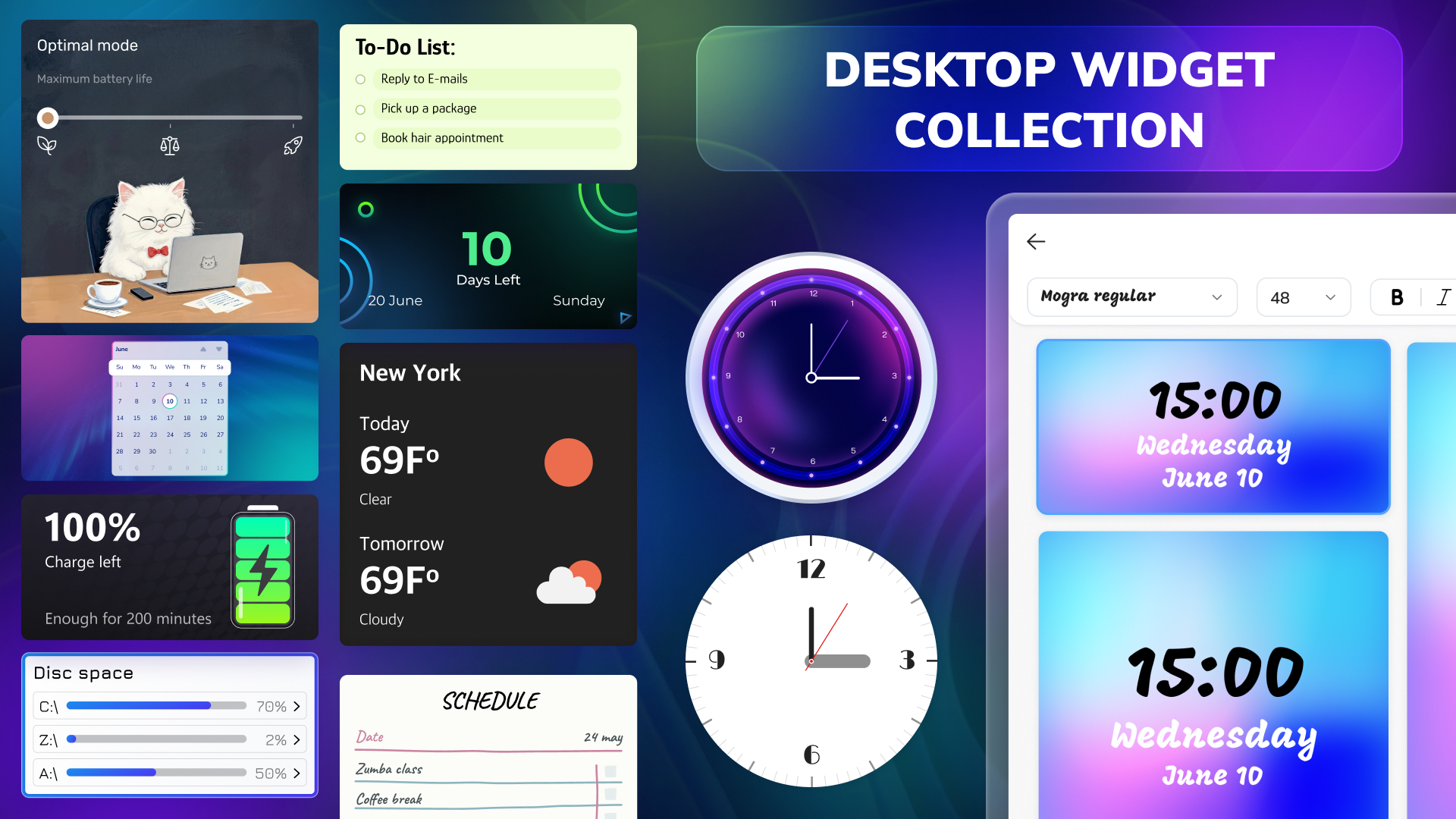 Desktop Widgets Tool - Custom Widget Icons & Calendar screenshot