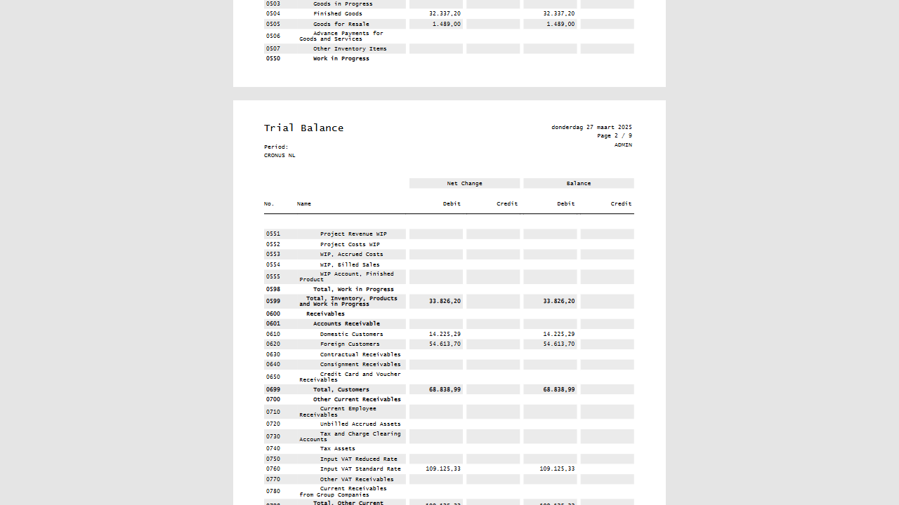 Snapshot 4 of G/L Translations