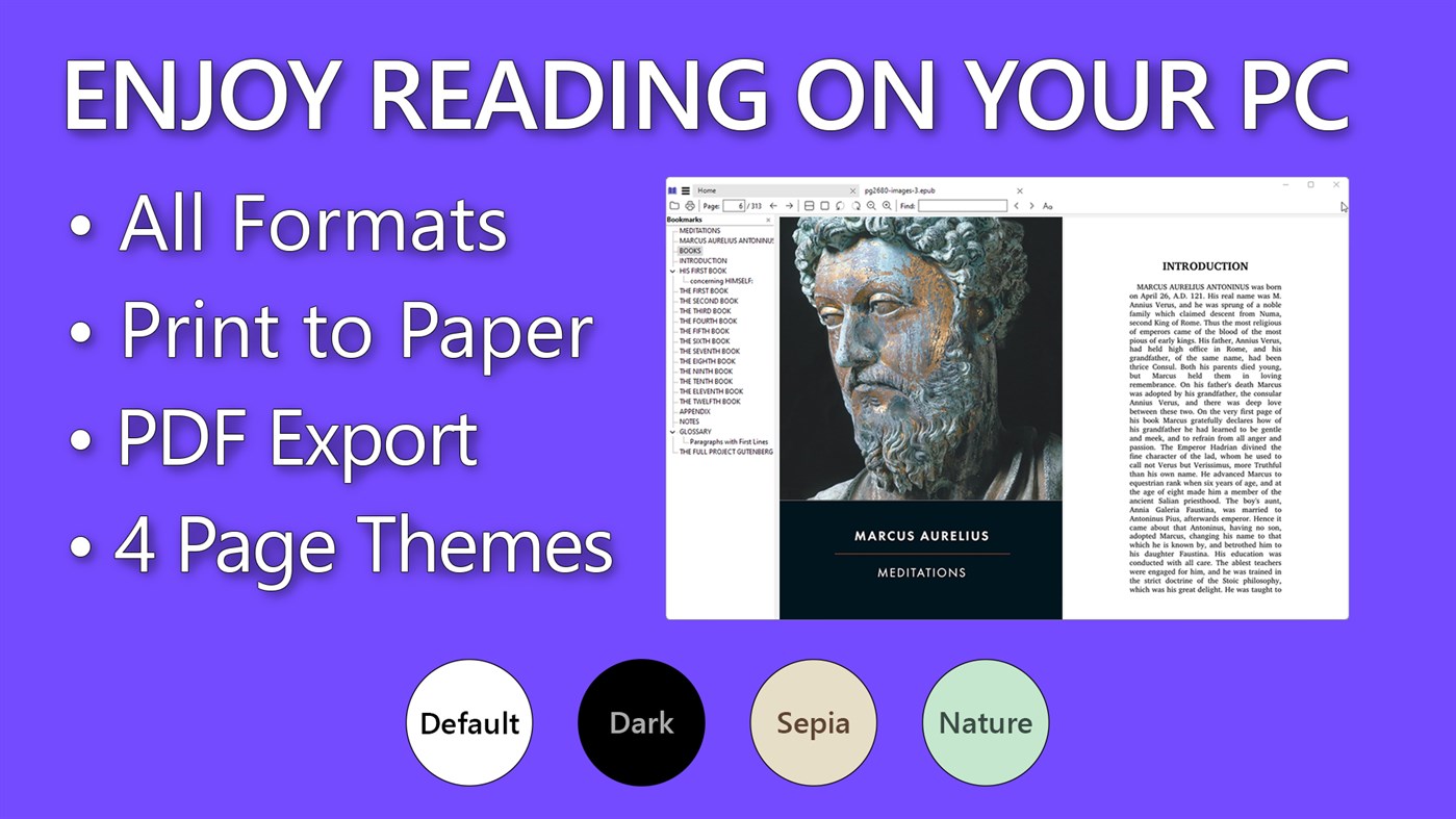 #1. EPUB eBooks Reader (Windows) De: HUXSoft.com