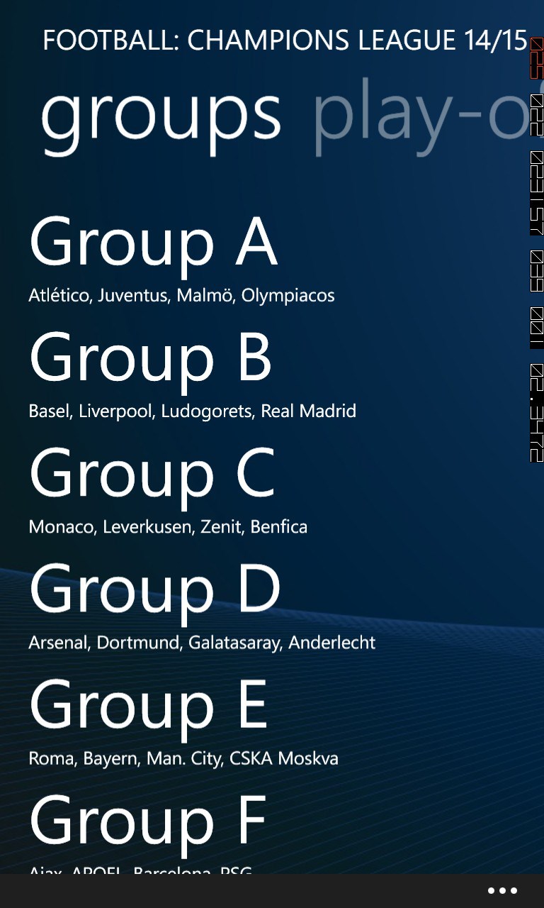 Screenshot 2 Football: Champions League Tracker windows