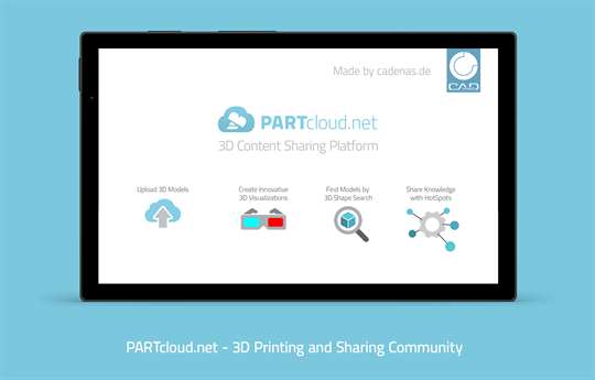 PARTcloud.net 3D Printing & Sharing Community screenshot 1