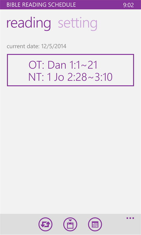 Bible Reading Schedule Screenshots 1