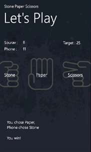 Stone Paper Scissors screenshot 3