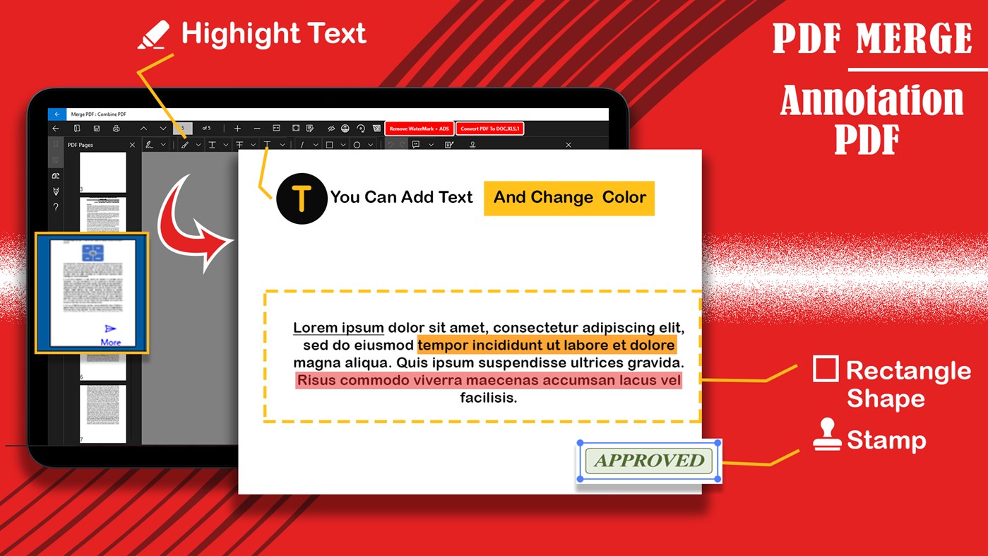 #5. Merge PDF: Combine PDF files (Windows) 来自: finetuneapps
