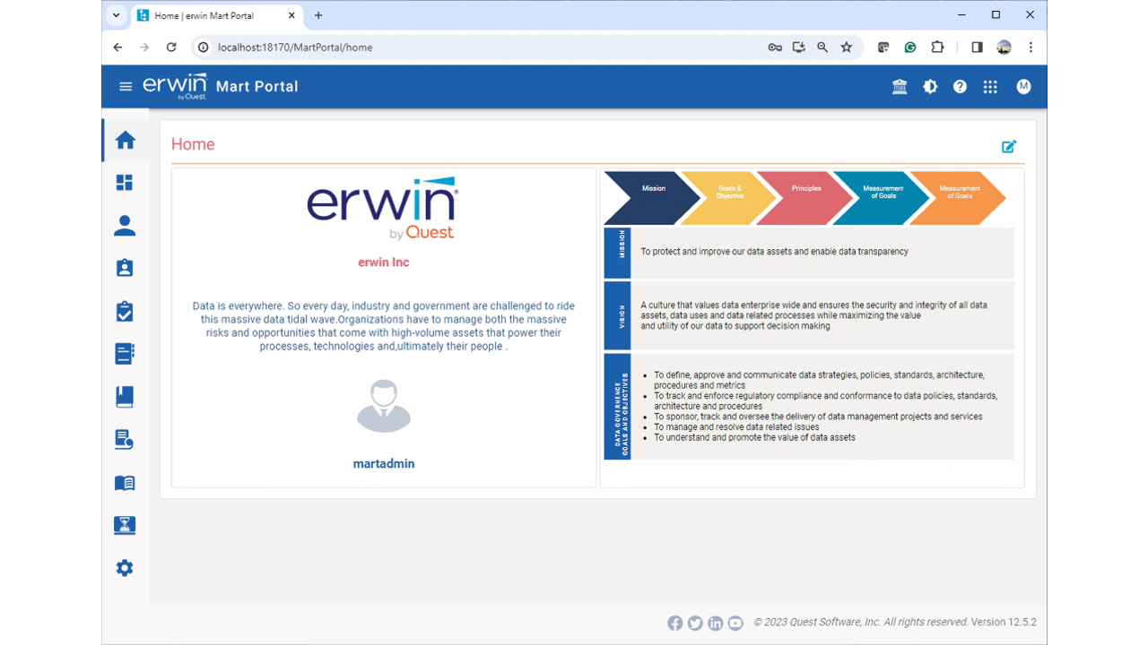 Snapshot 2 of erwin® Mart on Cloud by Quest