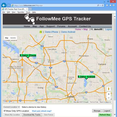 GPS Tracker by FollowMee Screenshots 2