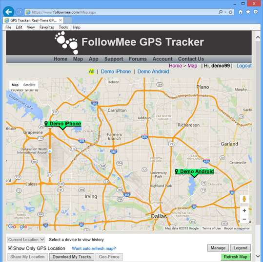 GPS Tracker by FollowMee screenshot 2