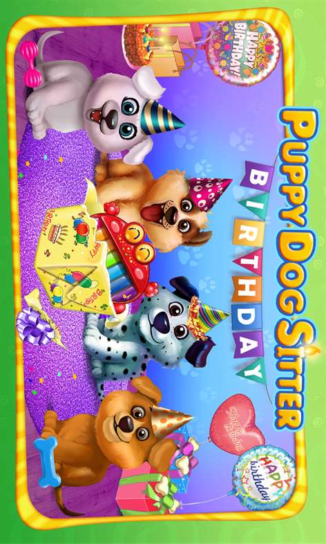 Puppy's Birthday Party - Care, Dress Up & Play Screenshots 1