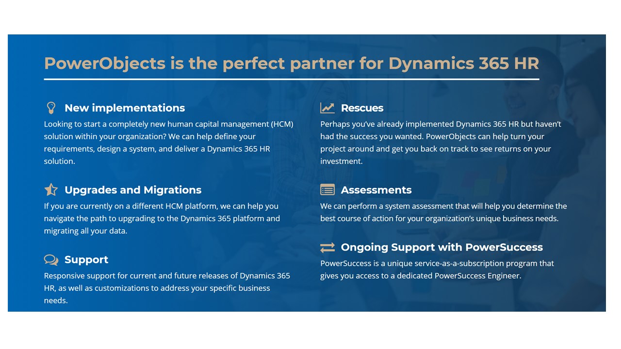 Snapshot 1 of HCL Biz Apps - Dynamics 365 for Human Resources - 1 hour briefing
