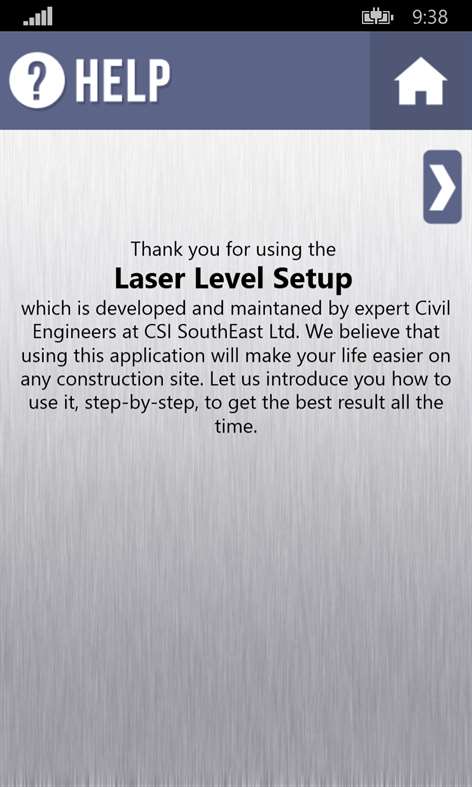 Laser Level Setup Screenshots 1