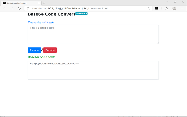 Base64 Code Convert