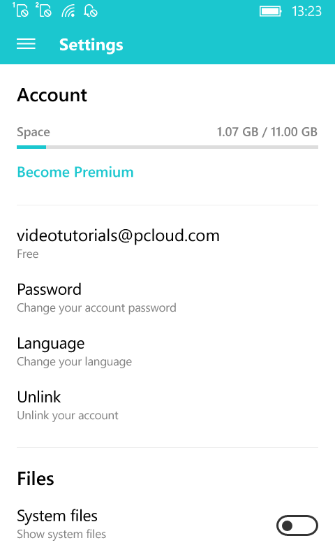 pCloud - Free Cloud Storage Screenshot