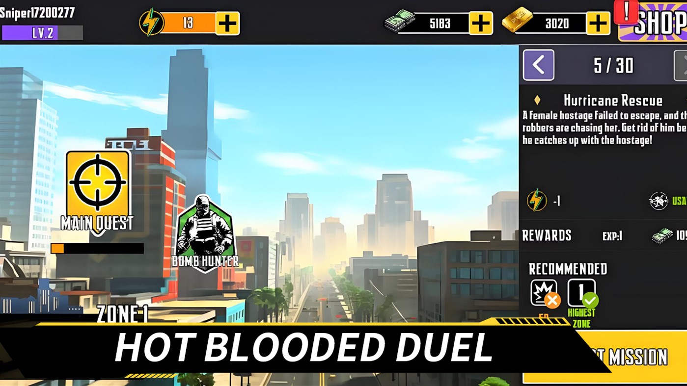 #3. Sniper Master: Ghost (Windows) By: NODA GAME