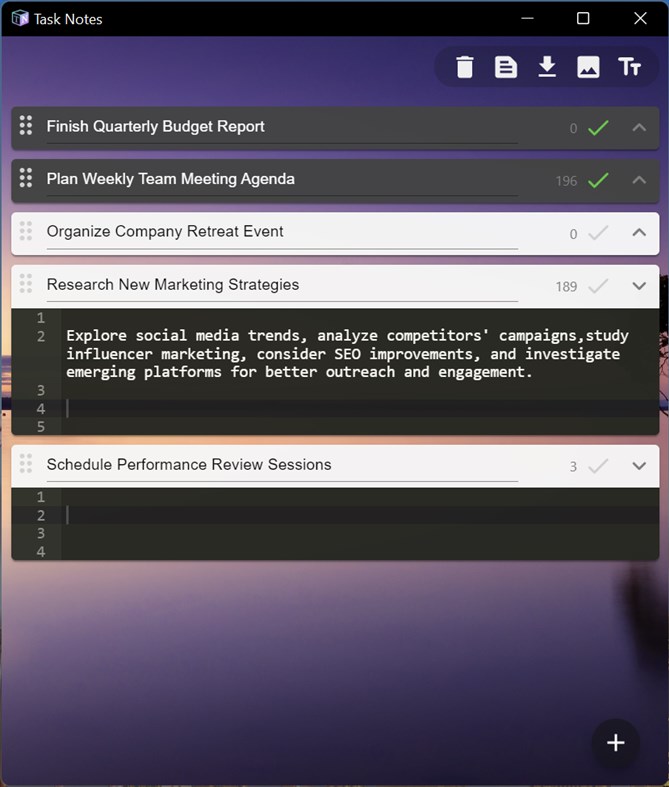 #3. Task Notes (Windows) Göre: programwiz.org